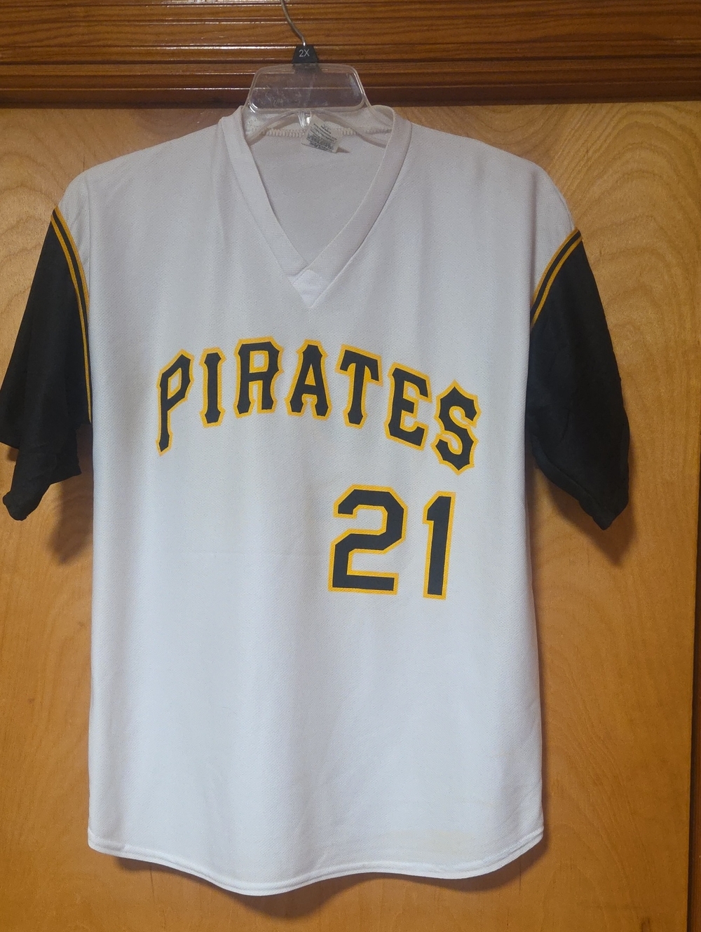 Park Antony Vintage Pirates 21 Roberto Clemente Jetsey Size XL